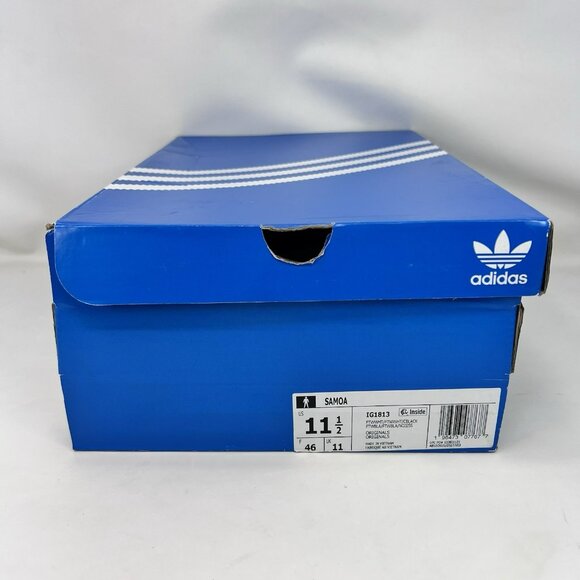 Adidas Originals Samoa Shoes Triple White Men's Size 11.5 - Picture 8 of 8